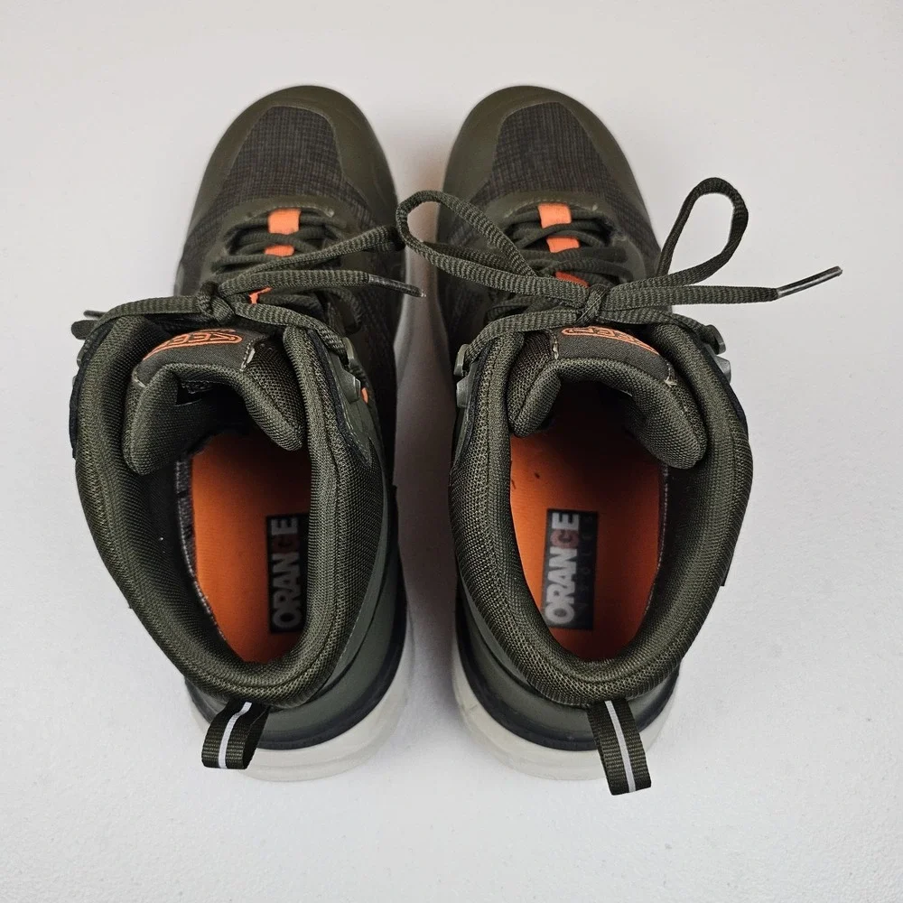 KEEN Utility Synchro Waterproof Work Boot Mens 10.5 EE Carbon-Fiber Toe Green